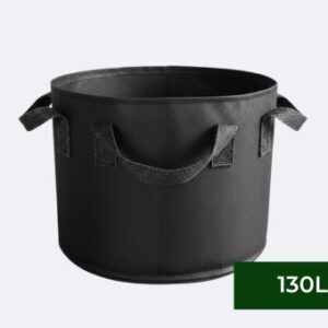 Grow Bag Anti-UV PP Woven Fabric 130L (60cm diameter x 45 cm H) - 2 handles